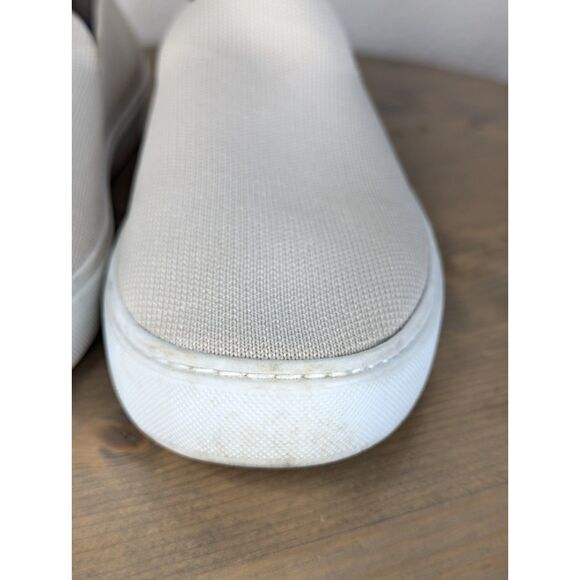 Rothys The Original Slip On Flat Sneakers Wms Size 10.5 Sand Fabric Casual - Picture 9 of 12